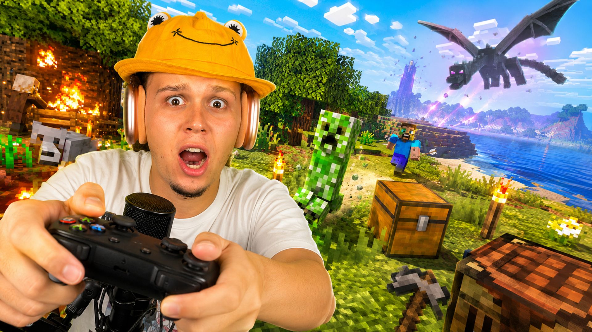 КАК МЫ ПРОШЛИ MINECRAFT НА ГЕЙМПАДАХ