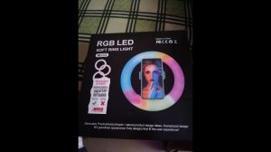 Распаковка обзор на кольцевую лампу  RGB 33 см zKissFashion MJ33/Soft Ring Light
