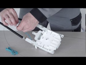 Монтаж оптической подвесной муфты МПО-Ш3. Мини версия