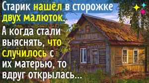 Старик нашёл в сторожке двух малюток. А когда стали выяснять, что случилось с их матерью, то...