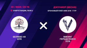 Матч бронзового плей-офф 2019 Беляево 49 2019 – Викинг Переделкино 2019