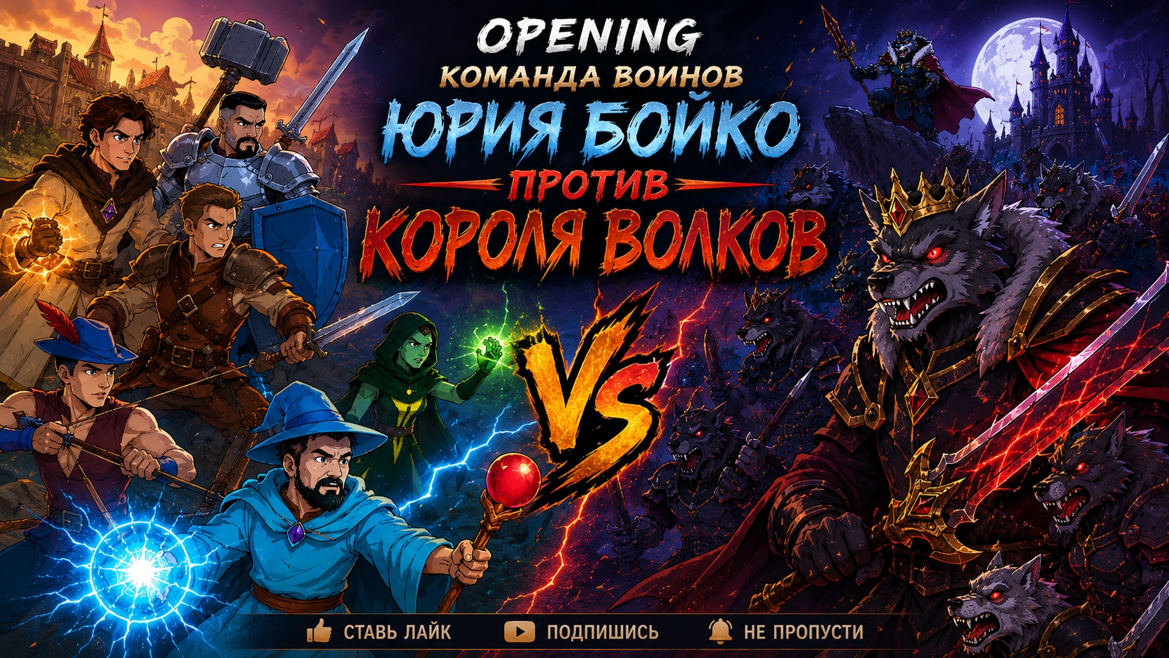 КОМАНДА ВОИНОВ ЮРИЯ БОЙКО ПРОТИВ КОРОЛЯ ВОЛКОВ (OPENING)