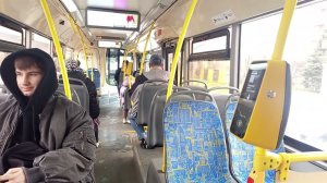 Поездка на Автобусе ЛиАЗ 5292.65 по маршруту Метро Варшавская-Варшавское Шоссе Дом 124