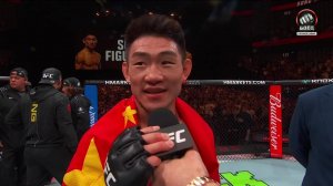 Интервью Сонга Ядонга после боя (видео). UFC Fight Night