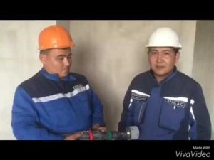 Отметка на перфораторе для точной короновки розеточных групп  Камал 1 оч  11 07 2016