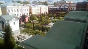 Вид с крыши первого этажа Храма Воскресения Христова в Кадашах. Апрель 2022