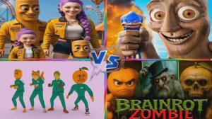 🧠 БРЕЙНРОТ ТУНГ ТУНГ САХУР ПРОТИВ ЗОМБИ И СИГМА БОЯ ИЗ ИГРЫ В КАЛЬМАРА! 🎮
