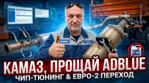 Удаляем сажевый на Камазе.