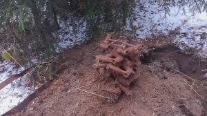 Коп металла в лесу_НАШЁЛ СХРОН ТРАКОВ #копметаллавлесу  #металлокоп