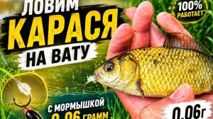 Ловим карася на вату! 100% работает!