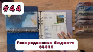 #44 Распределение семейного бюджета по конвертам / Июнь / 65000