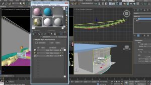Настройка освещения в 3dsMax Corona. Комната с балконом.