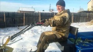 Мотоблок huter MK-8000 big foot с телегой Forza ТПМ2-221