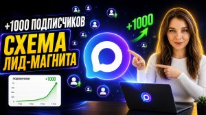 Как набрать 1000 подписчиков в МАКС: Схема лид-магнита