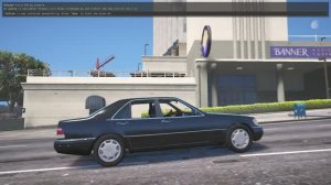 Mercedes-Benz S600 W140 просто рассекаю на кабане в гта 5 в 333кмв час тихо и мирно