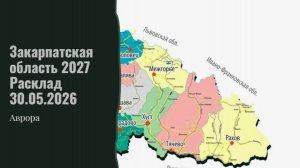 Закарпатская  область 2027 Расклад 30.05.2026