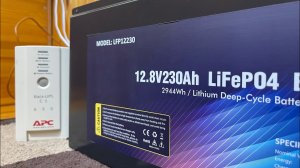 Бесперебойник APC-650CS и LiFePo4 аккумулятор LFP-12-230 – тихий, компактный УПС