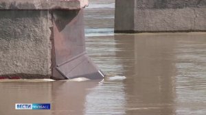 В Кузбассе из-за дождей поднялся уровень воды в реках