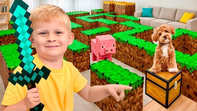 Оливер в ЛАБИРИНТЕ Minecraft! Спасение щенка смотреть онлайн