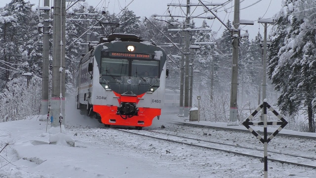 Электропоезда ЭД4М-0362, ЭД4М-0460 ЦППК смотреть онлайн