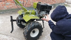 Как запускается в минус 8 Мотоблок ДА1350-3