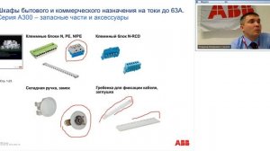 Вебинар АББ_Шкафы бытового применения UK500, А300, ATU, решения для мультимедиа.