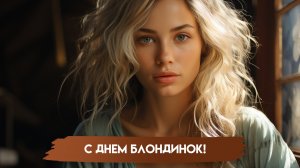 С днём блондинок. Самая лучшая музыкальная открытка.