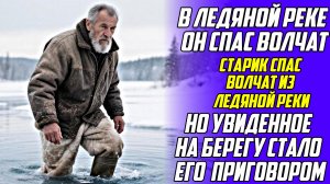 Аудио рассказы! Старик спас волчат из ледяной реки! Истории из жизни!