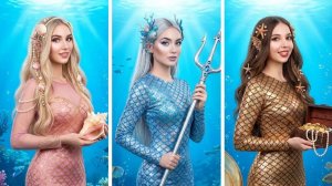 От ПОДДЕЛКИ до ШИКАРНОЙ Русалки!Лайфхаки для макияжа русалки своими руками