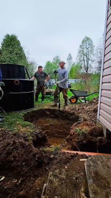 Монтаж вертикальной станции ЕвроДиамант 4 в Одинцовском районе😉🚽👍