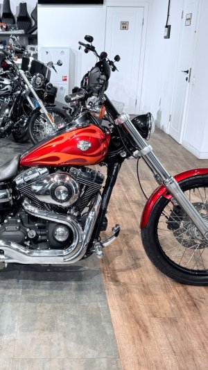 2012 HD Dyna Wide Glide 96 Red Orange Flames 26K (VIN 5HD***2888)