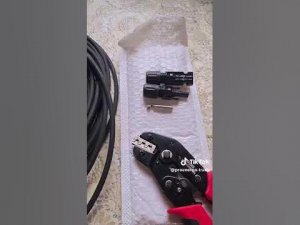 Обжим коннектора МС4 для солнечной батареи
