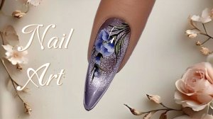 Эффектный летний дизайн плоской кистью. МК