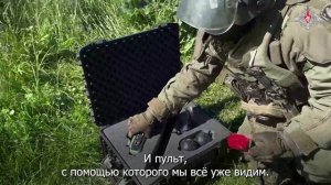 Выполнение задач по разминированию военными инженерами ГрВ «Север»