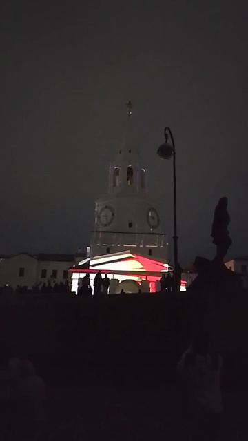 Лазерное шоу на Спасской башне Казанского кремля | Казань сегодня Тема от Французов #shorts