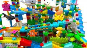 Горки с шариками! Эпическая схватка LEGO DUPLO. Захватывающая гонка морских животных на арене!