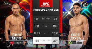Динг Менг против Хосе Соуза (видео). UFC Fight Night