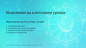 Медитативный год / Рак / Исцеление на клеточном уровне