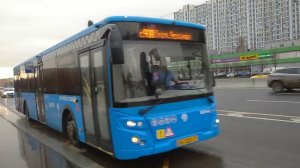 Поездка на Автобусе ЛиАЗ 5292.65 по маршруту Варшавское Шоссе Дом 124-Метро Варшавская