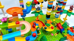 Мраморный забег шариков на горках Лего - LEGO Duplo! Балерина Капучино!