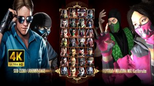 Игра за Johnny Cage MK Klassic Movie & Sub-Zero Injustice 2 в Mortal Kombat 9 на PC Expert в 4К