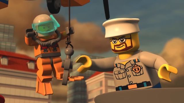 Мультфильм LEGO City ʺРыбалка неприятностейʺ