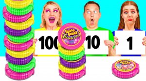 100 Слоев Еды Челлендж _ Секретные Лайфхаки и Гаджеты с TeenTeam Challenge