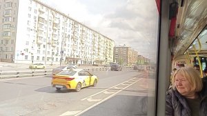 Поездка на автобусе ЛиАЗ по маршруту Стадион Труд-Варшавское шоссе дом 124