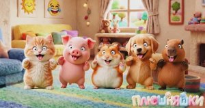 КТО ПУСТИЛ ПУШНЯШЕК В ДОМ 🐷🐱 !? ОЗОРНЫЕ ЗВЕРЯТКИ ПРЫГАЮТ ПО ДОМУ!🐹🐶🦦МУЛЬТИКИ ПЕСЕНКИ ДЛЯ ДЕТЕЙ