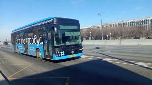 Перегонка Электробуса ЛиАЗ 6274 на остановке Варшавское Шоссе Дом 124