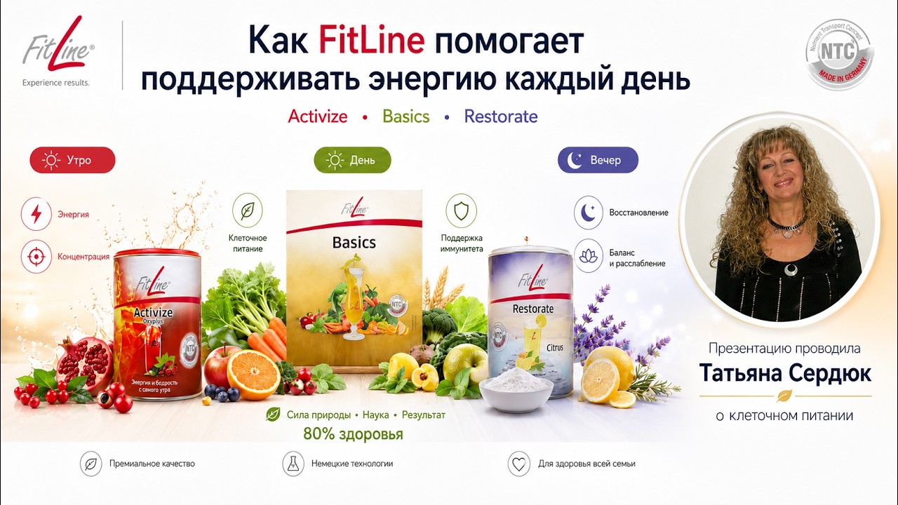 Как FitLine помогает поддерживать энергию каждый день. @superledy789