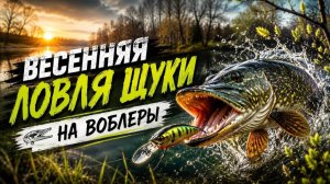 Весенняя ловля щуки на воблеры.