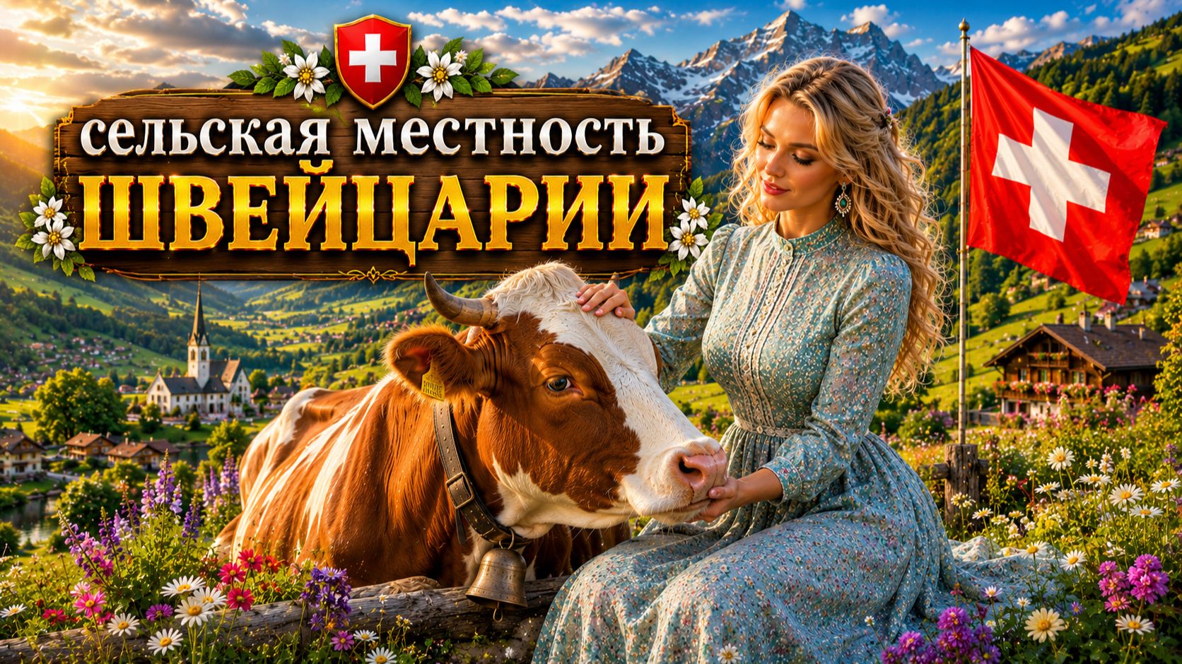 Простая жизнь в швейцарской сельской местности — расслабляющая прогулка по самой красивой швейцарск