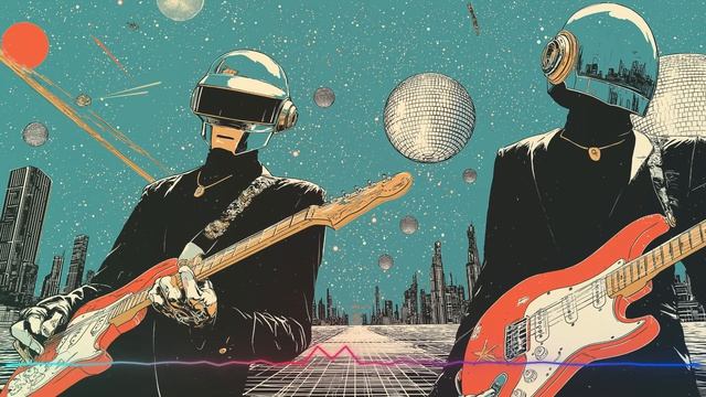 Daft Punk Radiowave Universe🪩🤖 ｜ Chill Disco, Synthwave, Electronic Funk, House Playlist